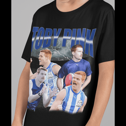 Toby Pink AFL Graphic Tee (Kids) - VFtees