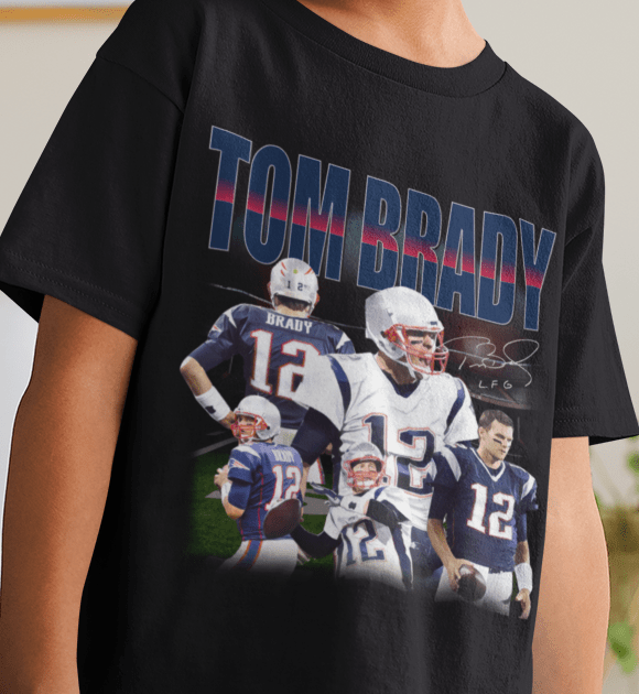 Tom Brady NFL GOAT Graphic Tee (Kids) - VFtees