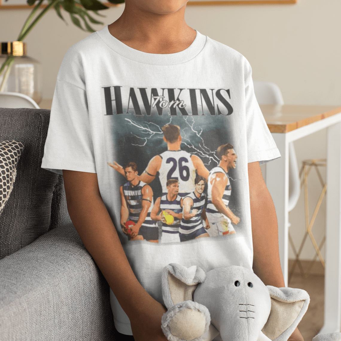 Tom Hawkins AFL Graphic Tee (Kids) - VFtees