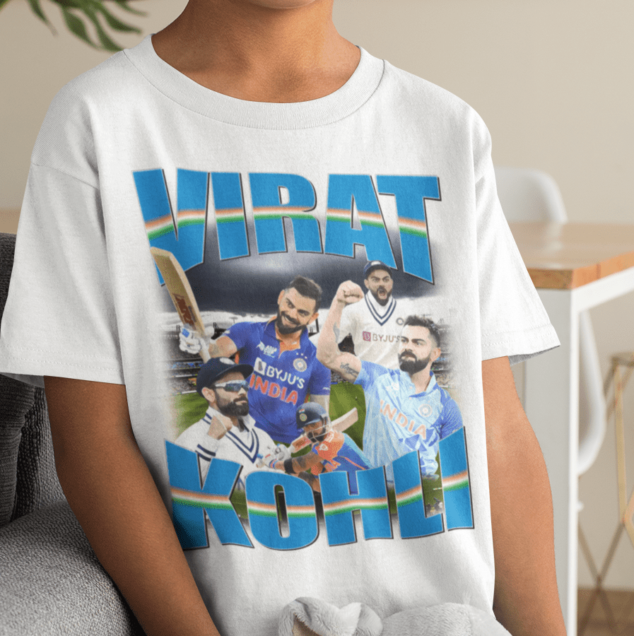 Virat Kohli Indian Cricket Graphic Tee (Kids) - VFtees