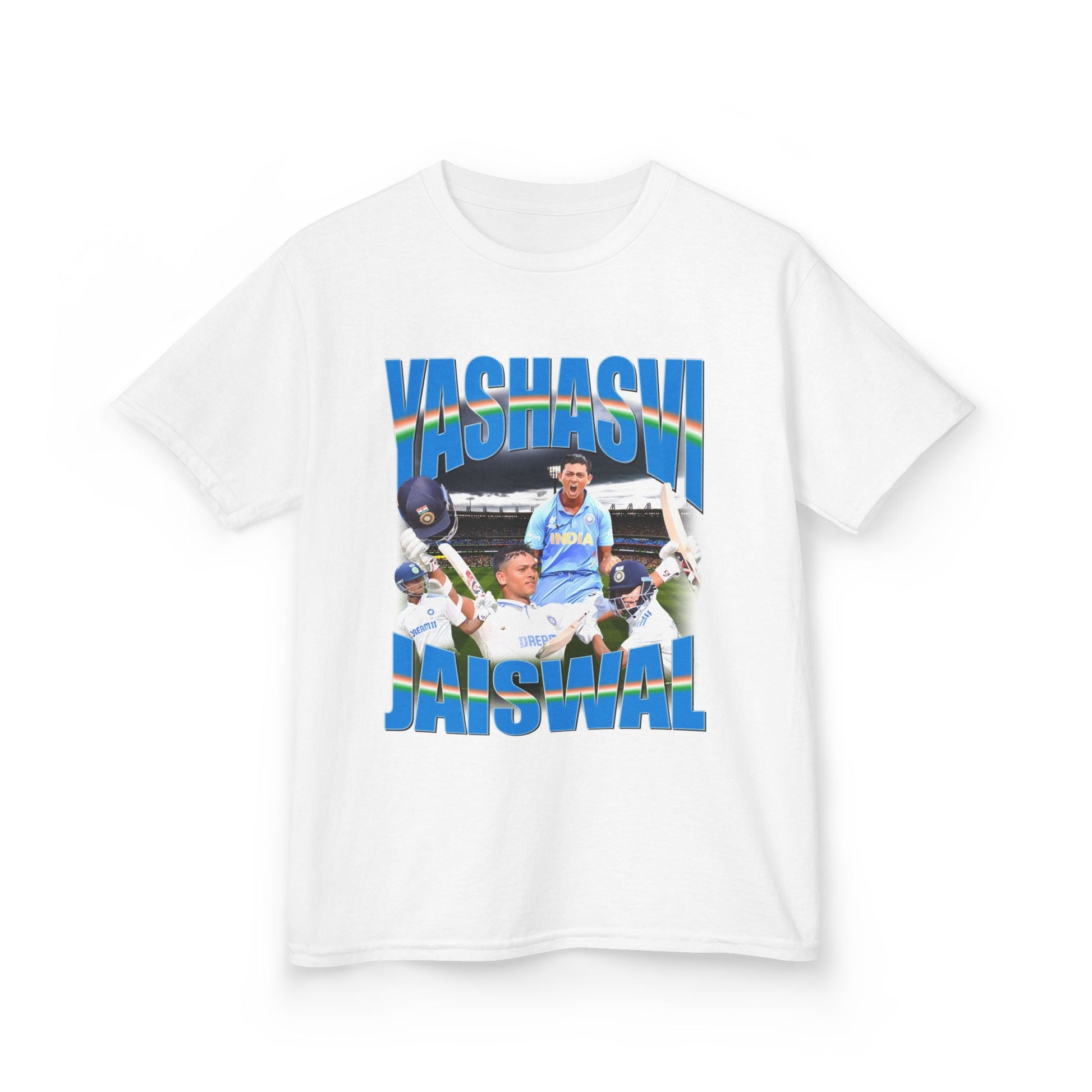 Yashasvi Jaiswal Indian Cricket Graphic Tee (Kids) - VFtees